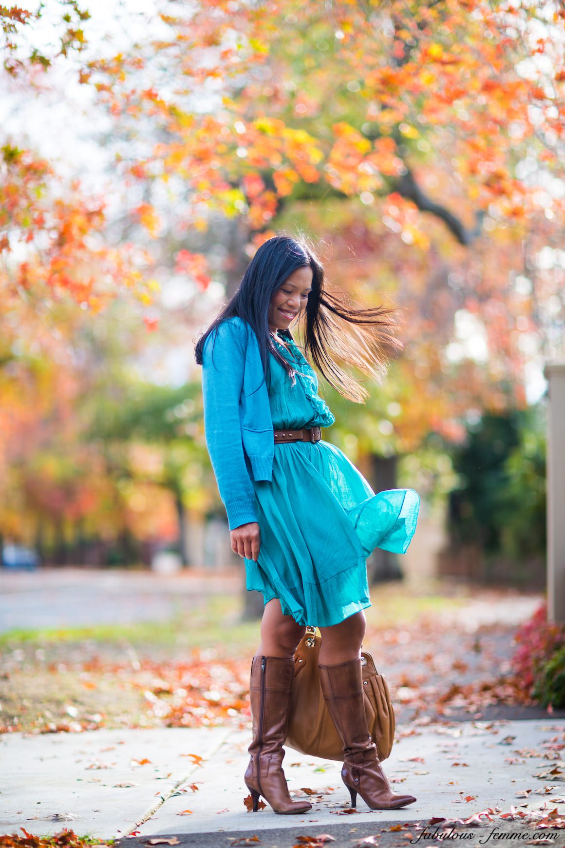 melbourne autumn fashion - ruffleld dress - blogging in melbourne