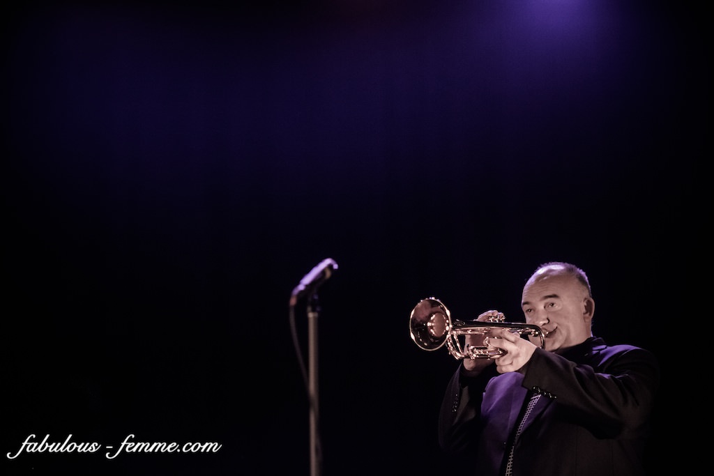 James Morrison playing trumpet