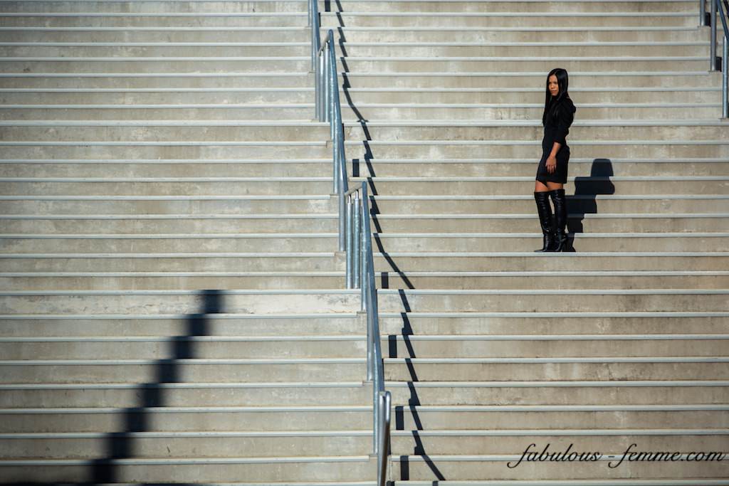 girl on stairs - fashion presentation in melbourne australia