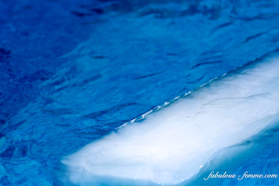 ice in pool - temperature