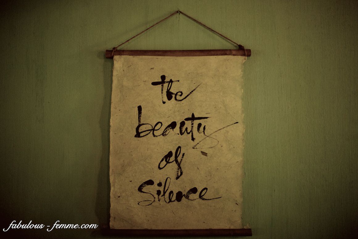 the beauty of silence