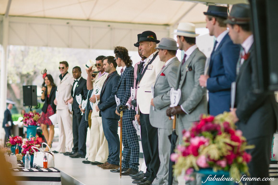 stylish gentlemen at the fashions on the field - what suit to wear