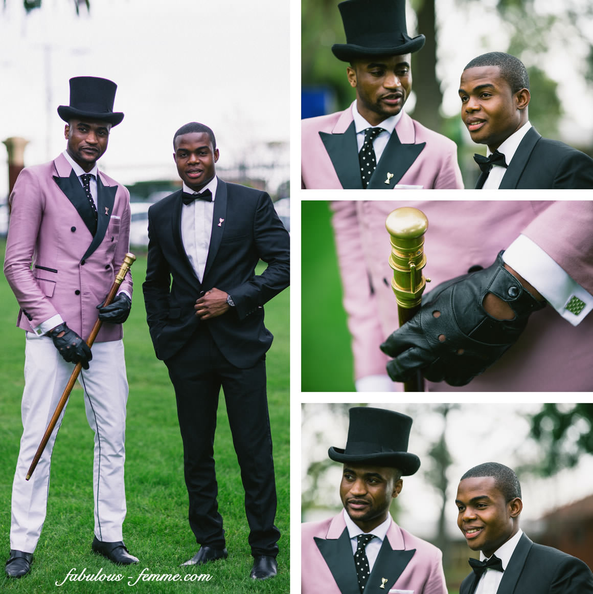 stylish gentlemen at fashions on the field 2013
