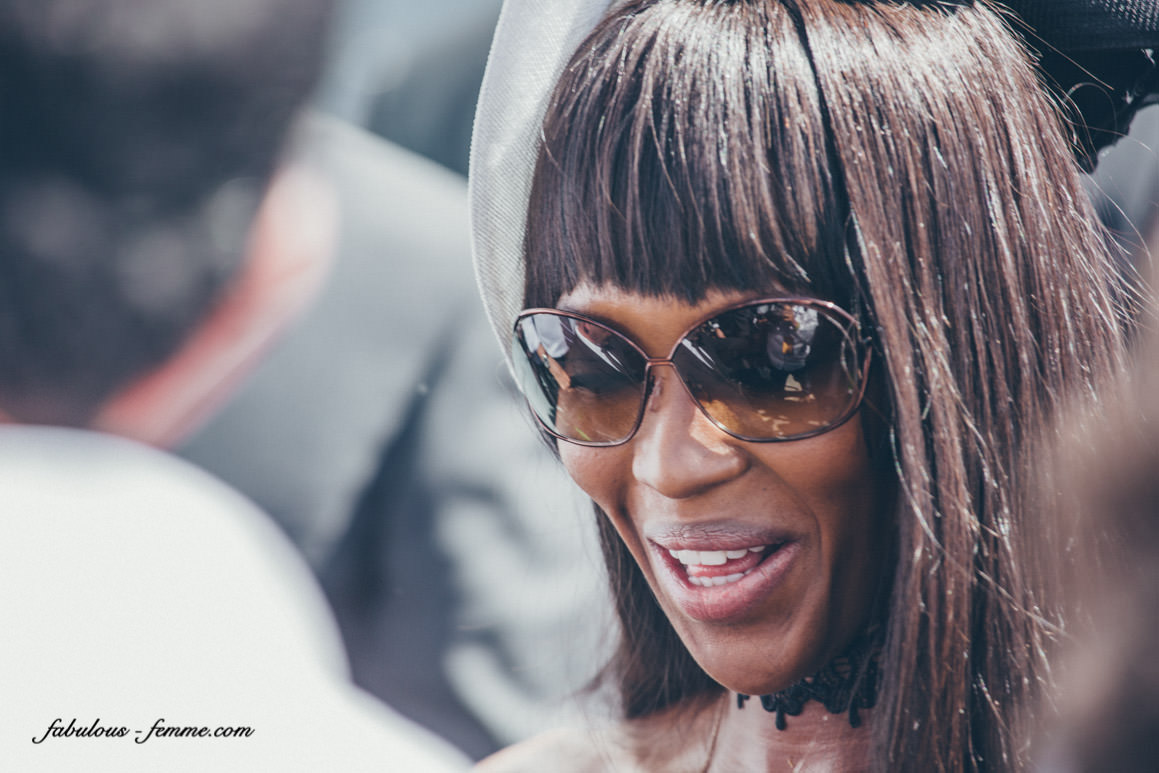 Naomi Campbell visits the Lexus Marquee at Derby Day