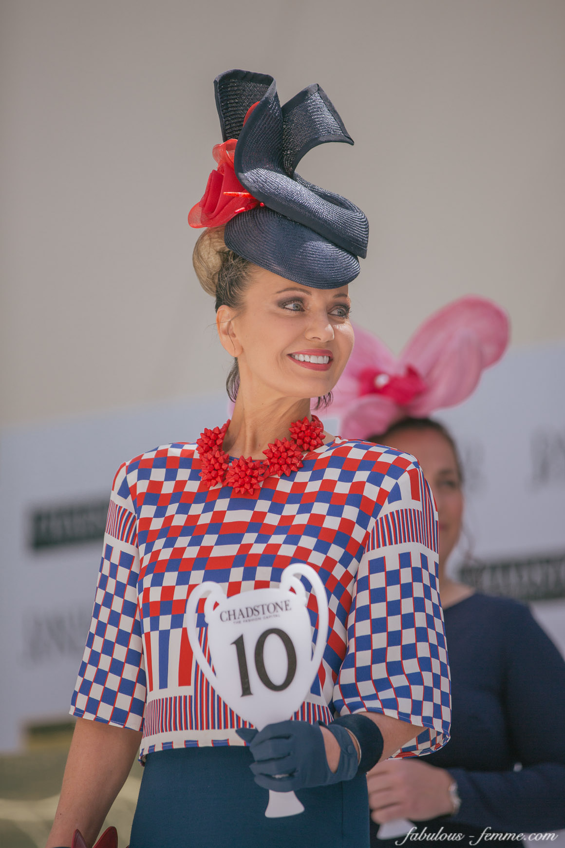 Lisa Wellings - Winner of the Fashions on the Field 2014 at Caulfield Guineas Day (40+ Stylish Ladies)