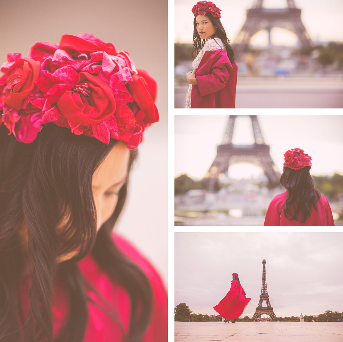 pink dress - photo shoot creative ideas