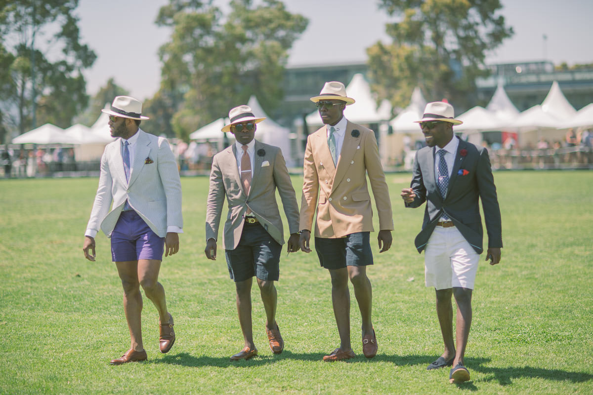 stylish gentlemen in shorts