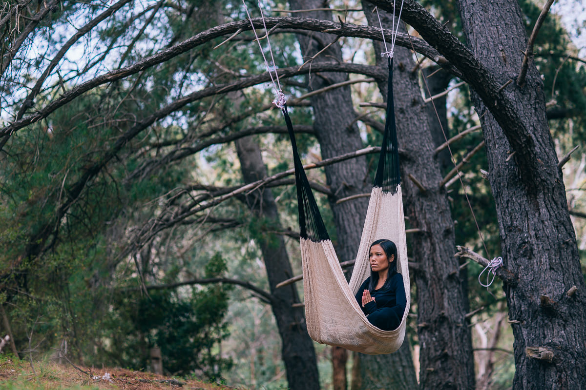 high in the treetops - yoga practice