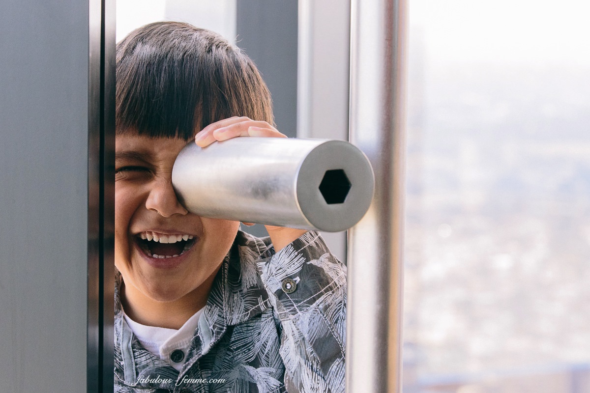 kids fun on the Melbourne Observation Deck on Eureka Tower