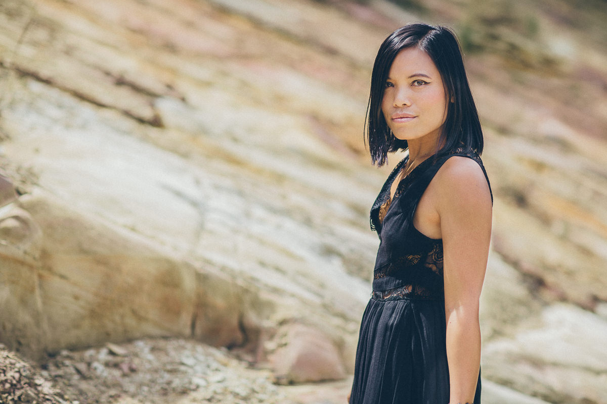 black dress - asian fashion blogger in Australia