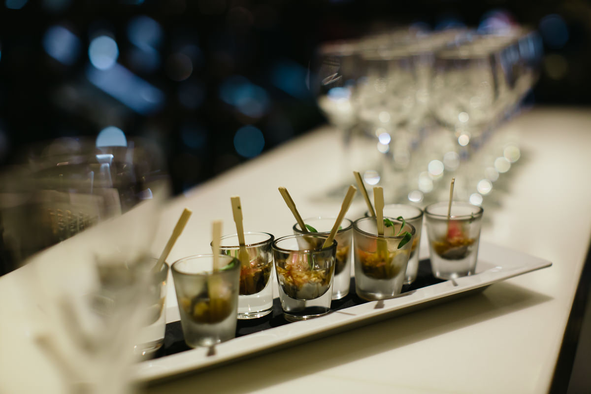 Food at F1 event party - launch of Chandon & McLaren Honda