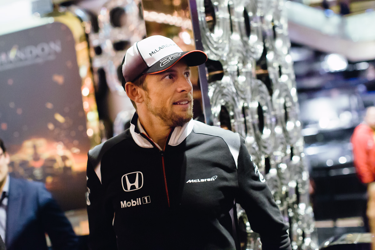 Jenson Button - Portrait at Atrium in Crown Casino - Chandon & McLaren Honda Sponsorship