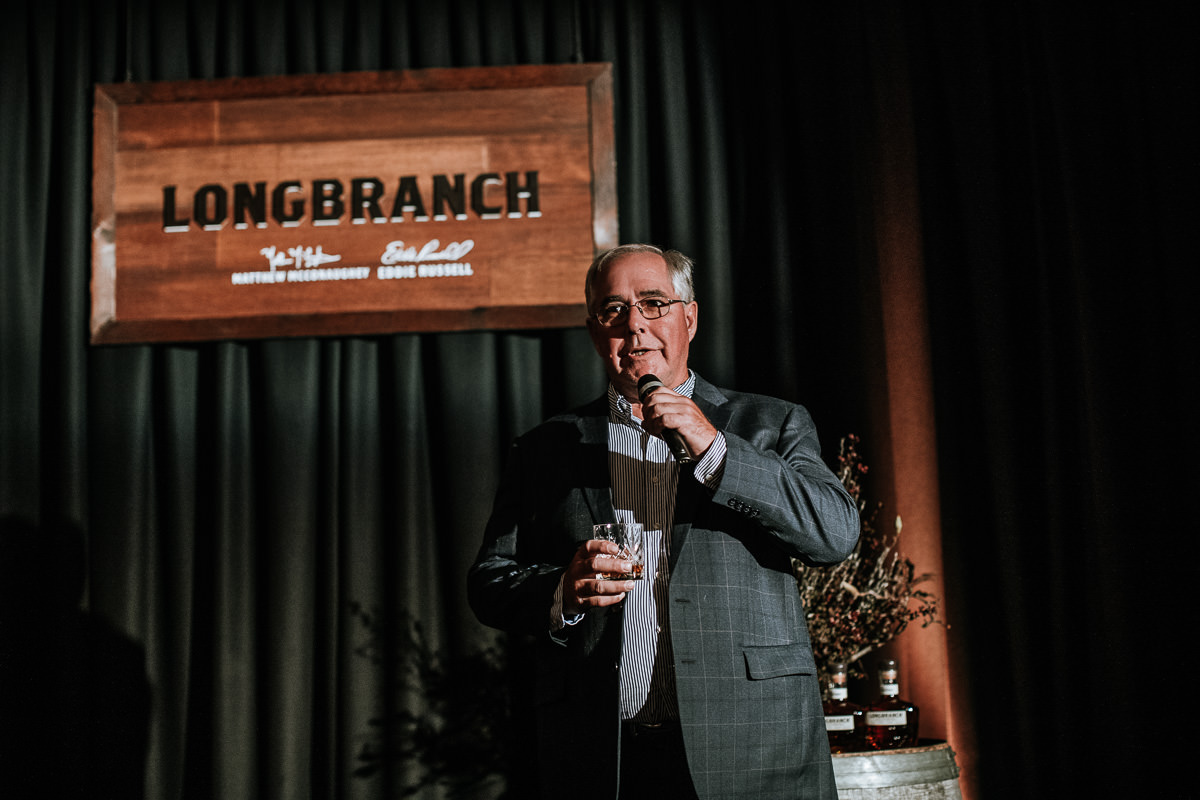 Master Distiller Eddie Russell at Longbranch launch in Melbourne