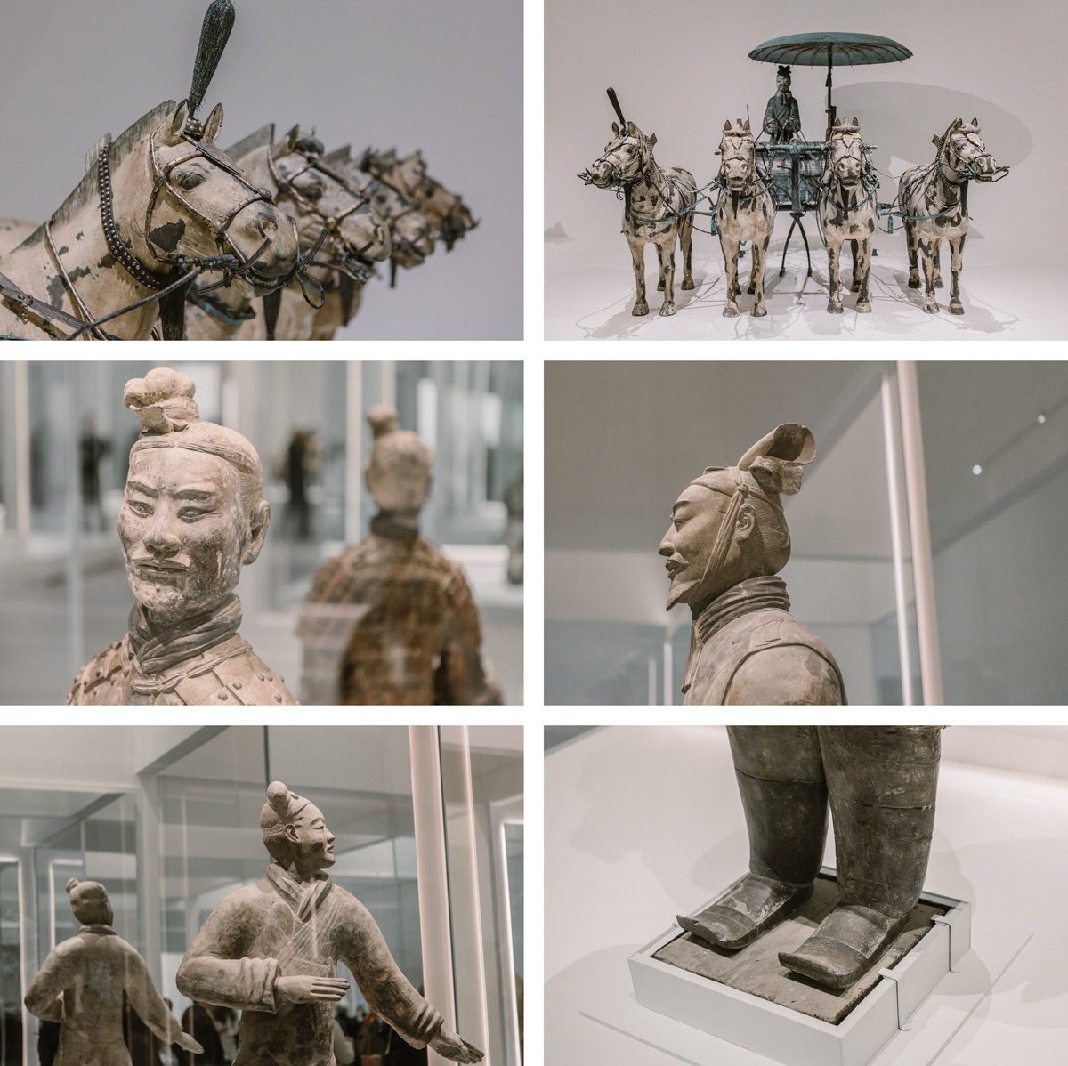 Collage of Terracotta Warriors