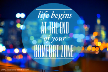 Quote - Life begins at the end of your comfortzone