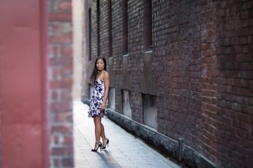 Fashion in the dark alleyways of Melbourne CBD