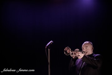 James Morrison playing trumpet