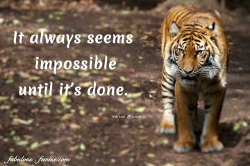Nelson Mandela Quote - It always seems impossible until it's done