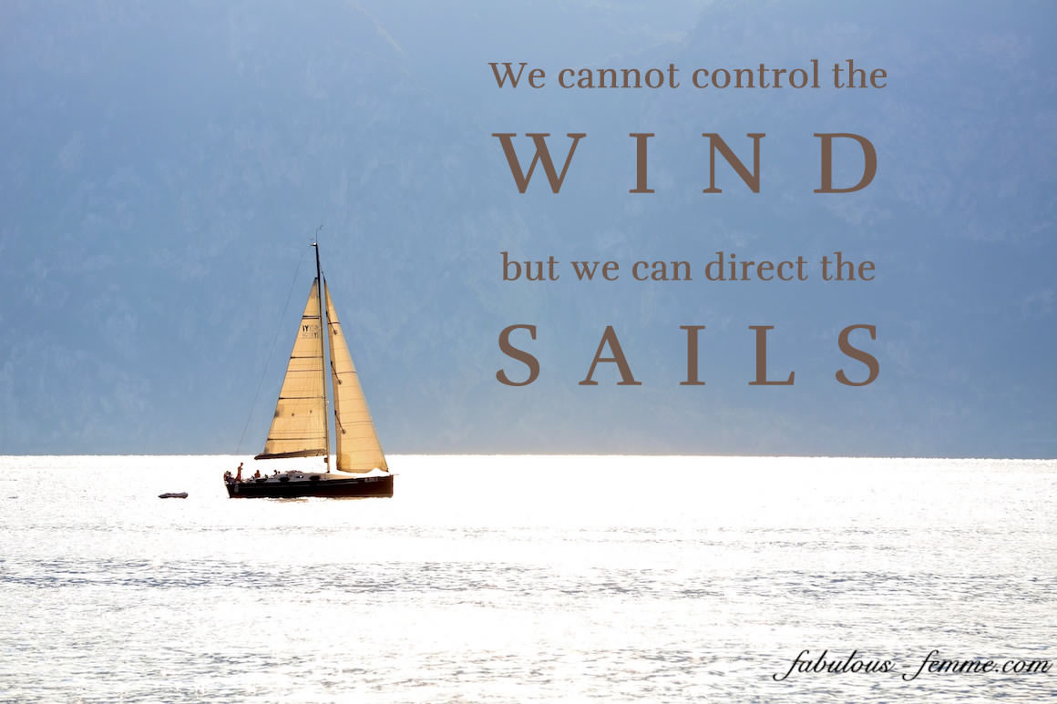 set the sails - we cannot control the wind - best quotes with photos
